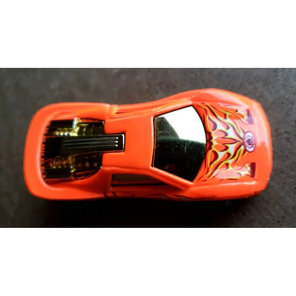 2003 How Wheels Track Aces SPEED BLASTER 10/10 Fluorescent Orange Gold Y5 LOOSE